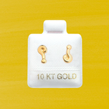 QUESTION MARK STUD SOLID GOLD 10K