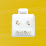 MOON STUD SOLID GOLD 10K