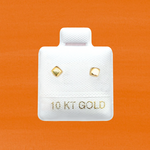 BLOCK STUD SOLID GOLD 10K