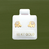 ELEPHANT STUD SOLID GOLD 10K