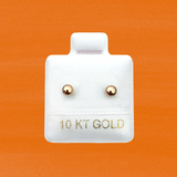 TINY BALL STUD SOLID GOLD 10K