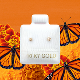 GOLD SPARKLE STUD SOLID GOLD 10K