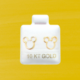 MICKEY EARS STUD SOLID GOLD 10K