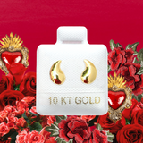 DROPS STUD SOLID GOLD 10K