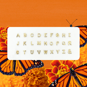 ALPHABET STUD SOLID GOLD 10K
