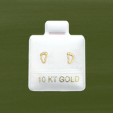 FEET STUD SOLID GOLD 10K