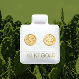 TREE STUD SOLID GOLD 10K