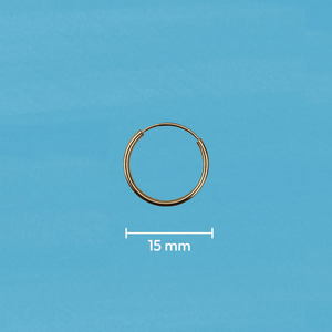 HOOP SOLID GOLD 10K