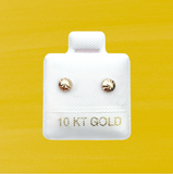 GOLD BALL STUD SOLID GOLD 10K