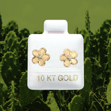 DAISY FLOWER STUD SOLID GOLD 10K