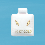 YELLOW FLASH STUD SOLID GOLD 10K