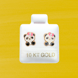 PANDA STUD SOLID GOLD 10K