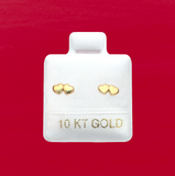 TINY HEARTS STUD SOLID GOLD 10K