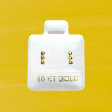 TINY BALLS STUD SOLID GOLD 10K