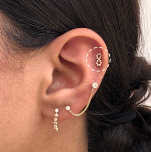 BABY INFINITY STUD SOLID GOLD 10K