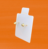 ROSE BALL STUD SOLID GOLD 10K