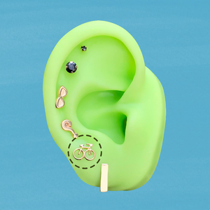 BIKE STUD SOLID GOLD 10K