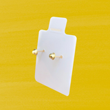 BULKY HEART STUD SOLID GOLD 10K